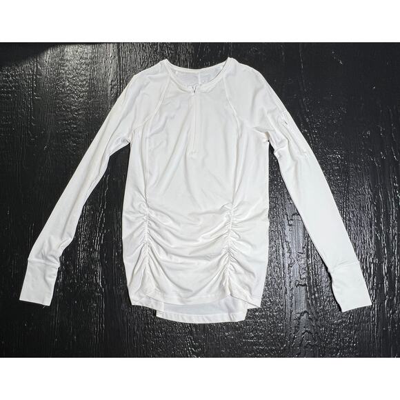 Athleta Women's 3/4 zip White Pullover, Size Small, Excellent Condition - Picture 2 of 6
